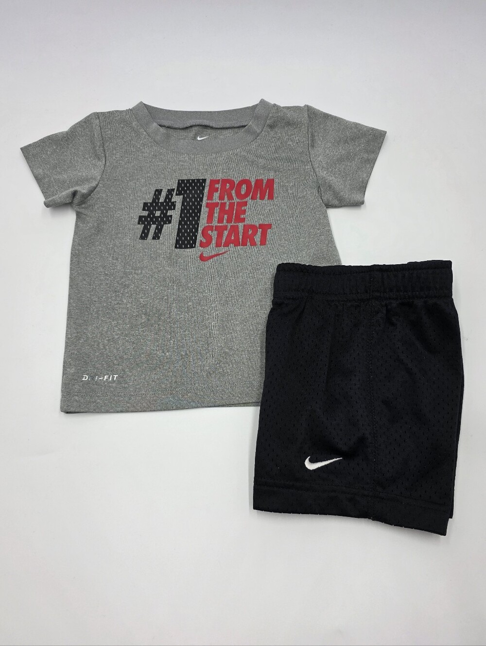 Nike graphic tee and mesh shorts size 24 months/2T